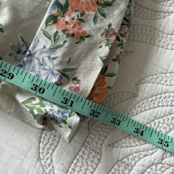 NWT - House of CB - Floral Ruched Cotton Ruffle Dress - Picture 12 of 12